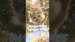 ✨ Wait&mdash;did that flower make her sneeze rainbows?! 🌈🐱#CuteKitten #PreschoolFun #Kitten