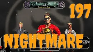 MK Mobile: Nightmare Tower Battle 197 with golds! Full Walkthrough!!!