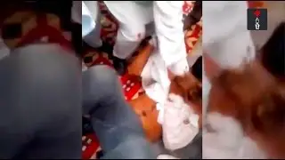 Man Who Threw Ink At Kurukshetra MP Raj Kumar Saini Being Assaulted By Saini's Supporters