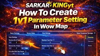 How To Create 1v1 parameter Setting in wow Map ❣️#pubgmobile #wowcreation #wowvideos #viralvideo #