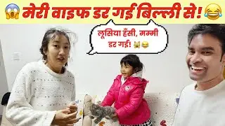  मेरी चाइनीज वाइफ बिल्ली से बहुत डरती है… और मैंने कर दिया प्रैंक! 😸😂