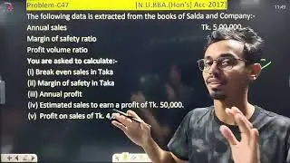 Chapter 05 [Cost-Volume Profit Relationship]  [Class 01] 11+ Academy