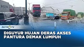Pantura Demak Banjir Lagi, Hujan Deras Sebabkan Macet