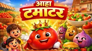 लाल टमाटर  amazing rhymes | Lal tamatar poem hindi |cartoon video| animation video