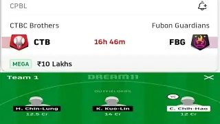 CTB vs FBG | CPBL | Match Analysis and Dream11 Team