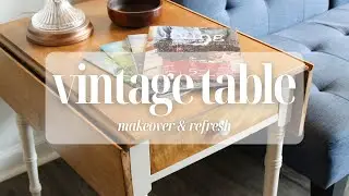 Vintage Side Table Makeover | HUGE Transformation!