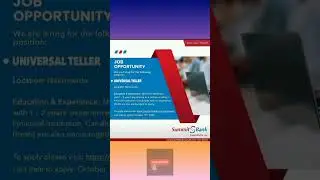 Universal Teller Jobs in Summit Bank | Summit Bank Jobs 2023 #dailyjobs #jobstoday #jobseekers