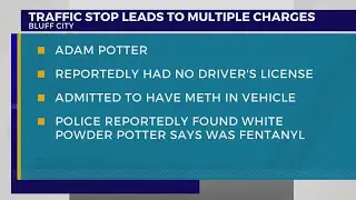 Bluff City traffic stop leads to multiple charges against Butler man