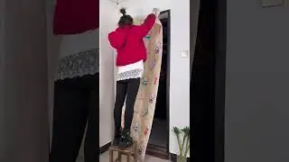 No Tools Needed: Install a Thick Winter Cotton Door Curtain Easily ✨