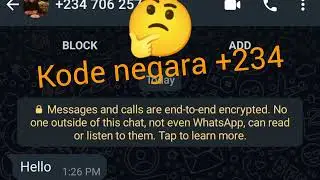 NGERJAIN NOMOR WhatsApp NGGA DIKENAL +234