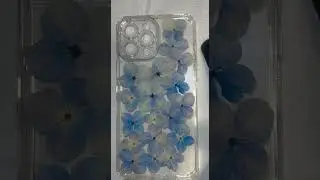 How to make a resin phone cover with dry flowers #epoxy #resinart #satisfying  #foryou  #relaxing