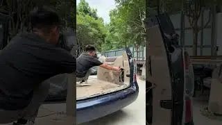 40 seconds MPV transformed into swimming pool! #vehicle #automobile  #stressrelief