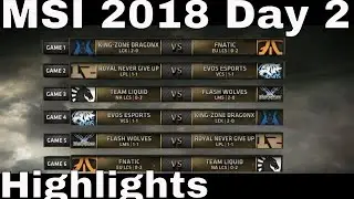 MSI 2018 Highlights Day 2 ALL GAMES | Mid Season Invitational 2018 Group Stage Highlights