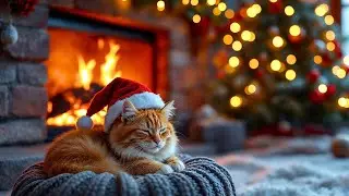 Warm Hearth Nights with a Purring Cat &mdash; Soothing Fireplace ASMR for Sleep and Relaxation