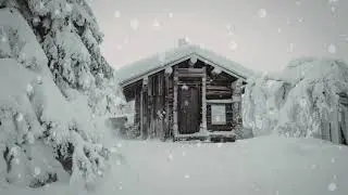 Winter Cabin in the Snow ❄️🌲 | Peaceful Ambient Music for Relaxation & Sleep