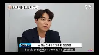 K-journalist talking about Namjoon 