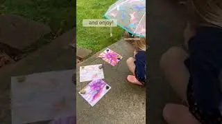 Rain art #funforkids #mom #preschoolactivities #daughters #playingislearning #rainyday #preschool