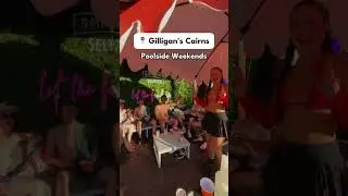 This is how we like it! Poolside at Gilligan's Cairns ☀️💦 #gilliganscairns #poolparty