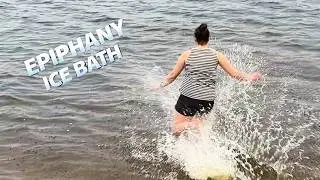 BATHING IN ICE WATER #12 | SWIMMING WINTER | Epiphany bathing #baptism #bathing