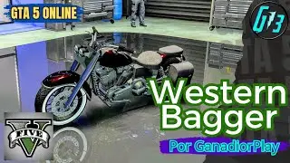 Western Bagger Moto De Franklin Modificaci&oacute;n Veh&iacute;culo Gta 5 Online Ganadior #gta #gta5 #gtaonline