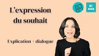 Comment exprimer un souhait en fran&ccedil;ais, Niveau B1