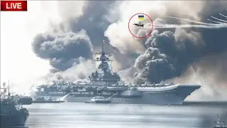 TODAY! An Iranian surprise attack sinks an Israeli aircraft carrier carrying 50 fighter jets.