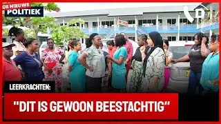 🚀 De Nieuwe Politiek Live •  leerkrachten Sonnypoint in opstand. moe van inbraken (Suriname)