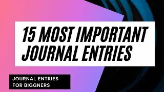 How to Pass Journal Entries | 15 Most important journal entries | class 11
