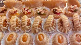 حلويات اللوز بأشكال بسيطة وراقية