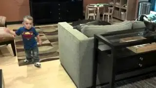 Sacral agenesis: 2 1/2 year old Ethan, walking