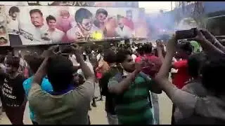 Beast FDFS Fans Mass Celebration | Beast Theatre Response | Thalapathy Vijay