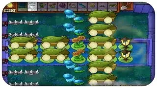 Ladderless Setup for Yellow Poland | Plants vs Zombies Survival Fog Endless | Flag 10000