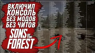 КАК ВКЛЮЧИТЬ КОНСОЛЬ БЕЗ ЧИТОВ И БЕЗ МОДОВ В SONS OF THE FOREST