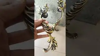 This Solid Brass Claw Leaf Handle Will Transform Your Door! #shorts