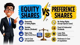 Types of Shares | Preference Shares Equity Shares Cumulative,Redeemable Convertible Shares Explained