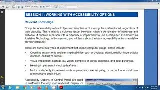 Class-10 | IT - 402 | Computer accessibility options | Part-2