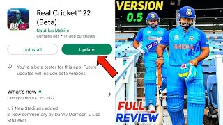 Real Cricket 22 New Mega Update | Full Review | Rc22 New Update Launch | New Features