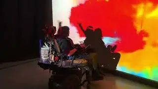 Enjoying interactive Art in Austin, Texas 