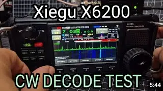 Xiegu X6200 CW Decode - новая прошивка v1.07