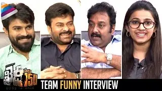 Khaidi No 150 TEAM FUNNY INTERVIEW | Chiranjeevi | Ram Charan | VV Vinayak | Kajal | Niharika