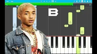 Jaden Smith - ''B'' PIANO Tutorial EASY (Piano Cover) ft Willow Smith & Pia Mia