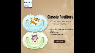 Philips AVENT Classic Pacifiers for 0-6m Baby (SCF169/23)