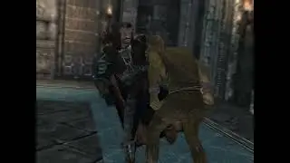 falk firebeard kicks agent lorcalin in the nuts