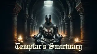 TEMPLAR'S SANCTUARY | Meditate to Gregorian Chants with Gentle Candle Crackling | ASMR