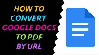 How to Convert Google Docs to PDF By Changing URL
