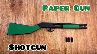 Paper Shotgun | How to make paper gun | Origami shotgun | Paper craft