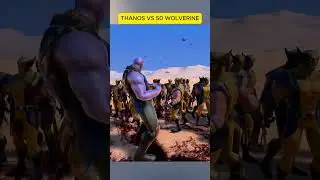 Thanos VS 50 Wolverine #uebs #marvel #epicbattle