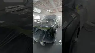 Laying clear coat!  