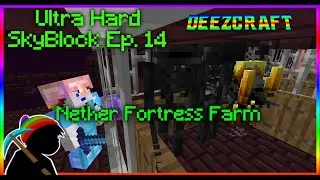 Wither Skull/Blaze Farm in ULTRA HARD Skyblock EP 14 #minecraft  #skyblock