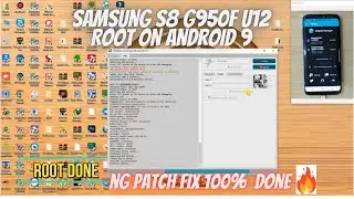 Samsung S8 G950f U12 Root On Android 9 ||  instal TWRP + Imei Repair Fix NG Status Octoplus Box 100%